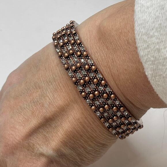 The Unbranded Brand Jewelry - bronze bangle bracelets set of five 5 costume jewelry trendy versatile boho